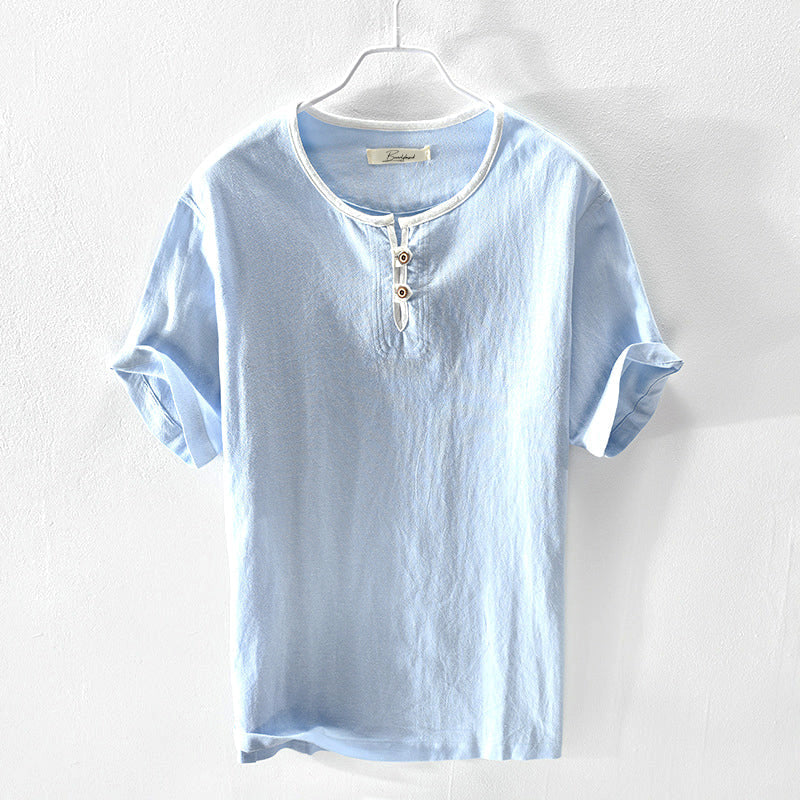 Corsica Cotton Henley Shirt