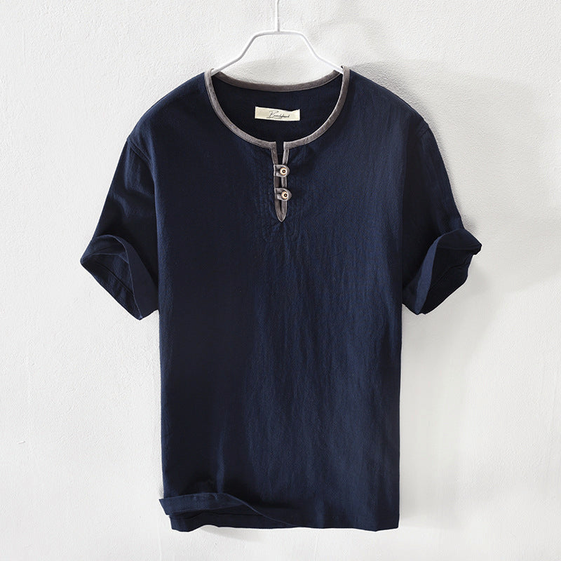 Corsica Cotton Henley Shirt