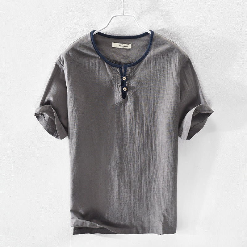 Corsica Cotton Henley Shirt