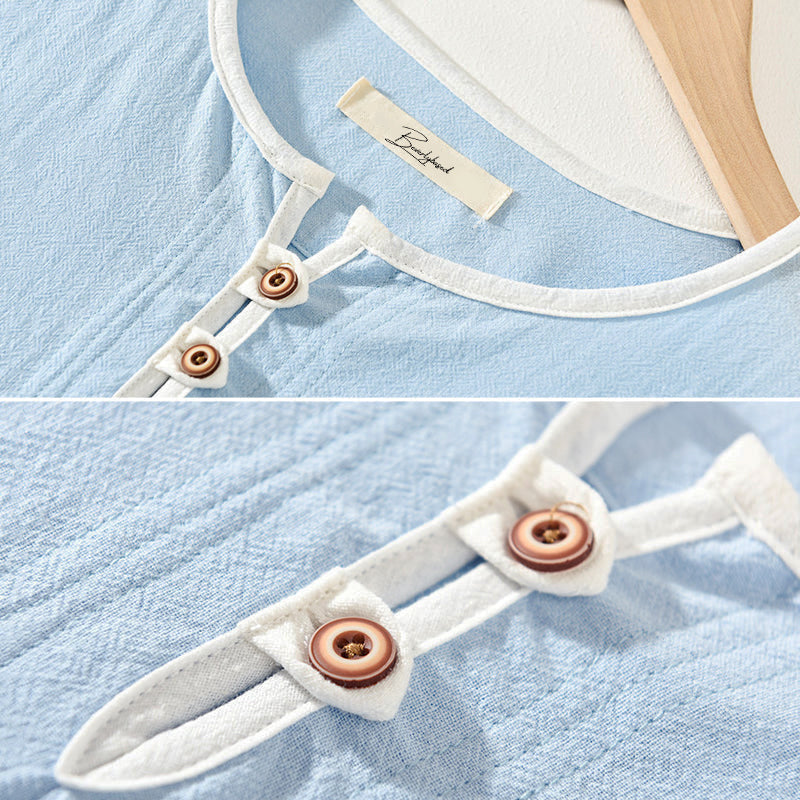 Corsica Cotton Henley Shirt