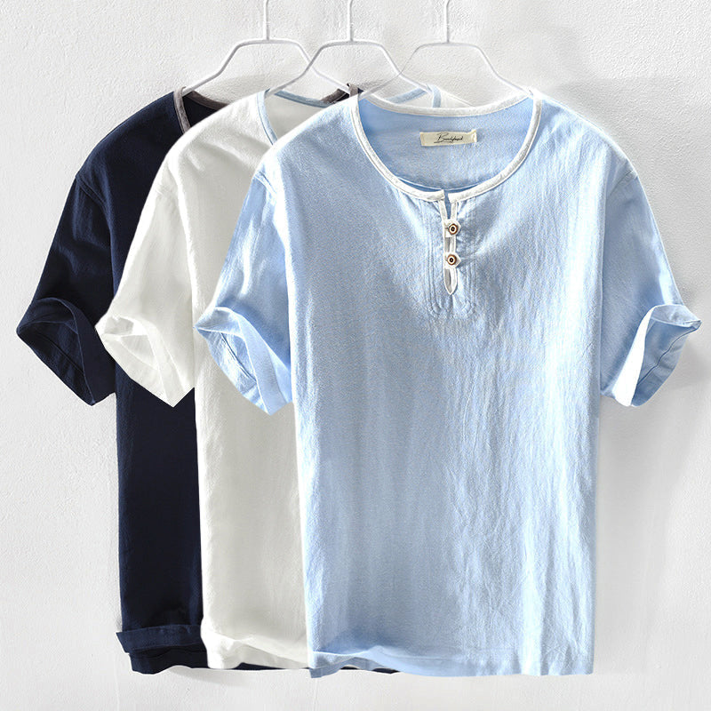 Corsica Cotton Henley Shirt