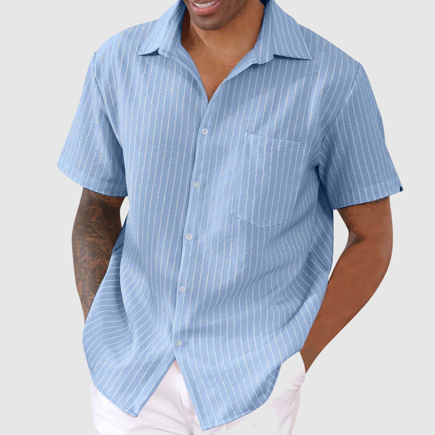 Dan Anthony Aegean Striped Shirt