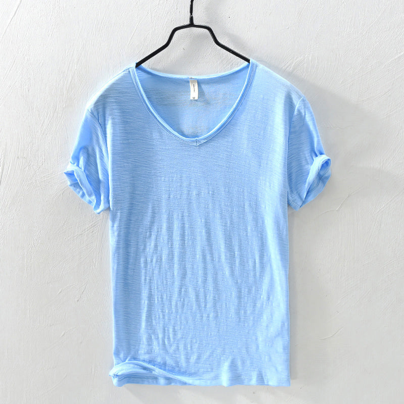 Dan Anthony Cielo Cotton Shirt in Light Blue