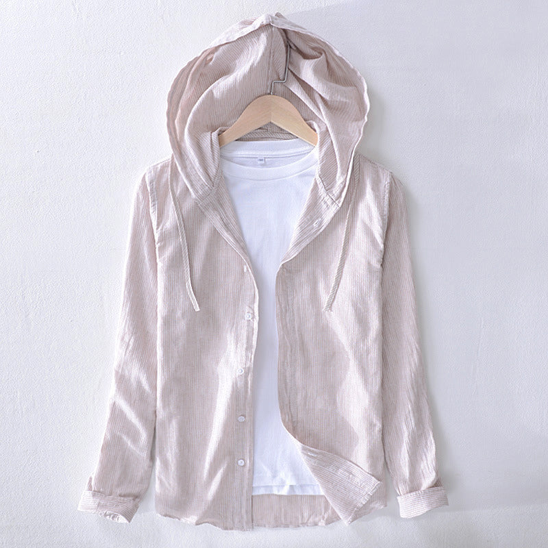 Dan Anthony Hooded Cotton Shirt