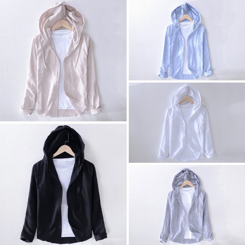 Dan Anthony Hooded Cotton Shirt