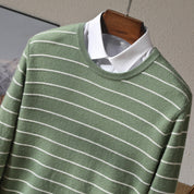 John Wellington Striped Wool Sweater