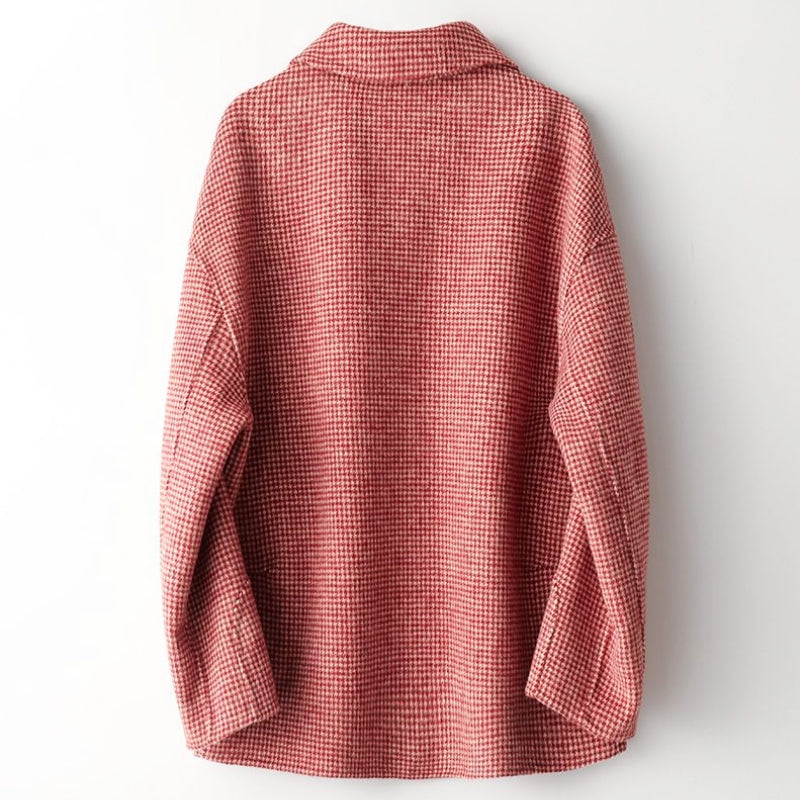 Olivia Grace Plaided Wool Jacket