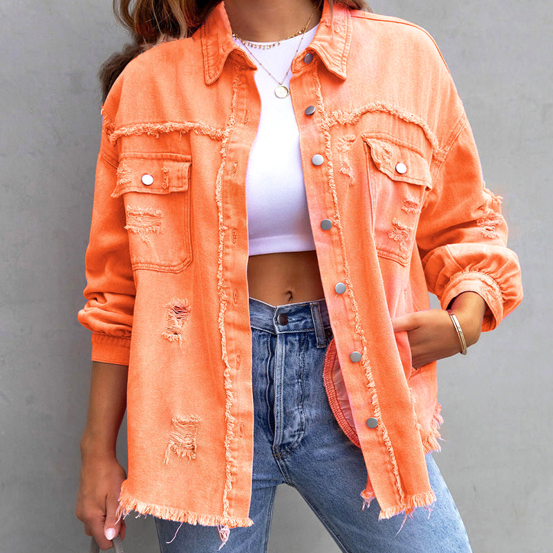 Claire Modern Blossom Denim Jacket