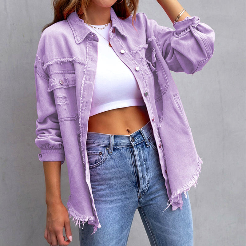 Claire Modern Blossom Denim Jacket
