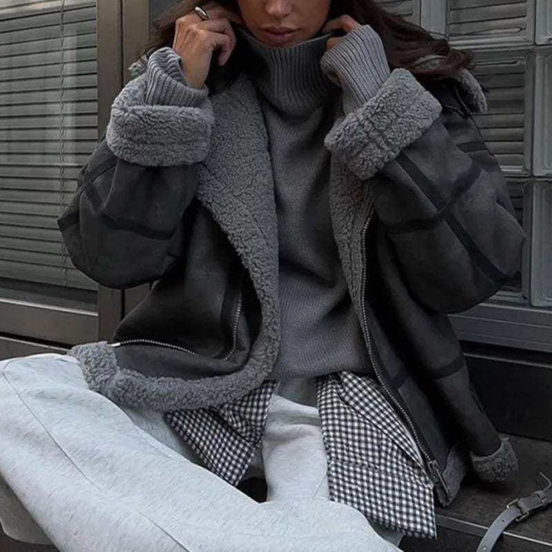 Isabelle Vintage Plush Warm Coat