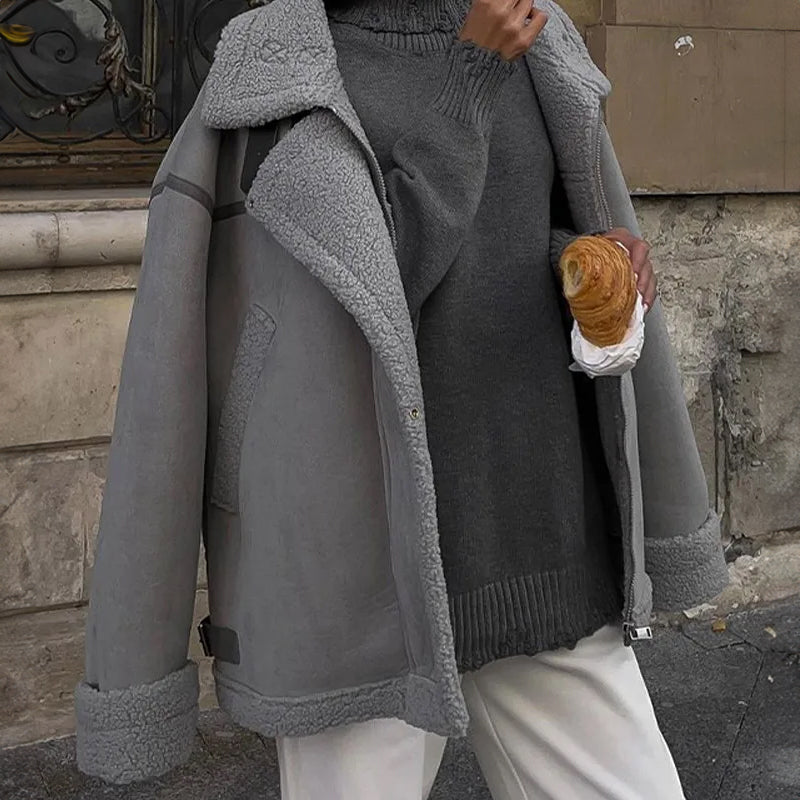 Isabelle Vintage Plush Warm Coat