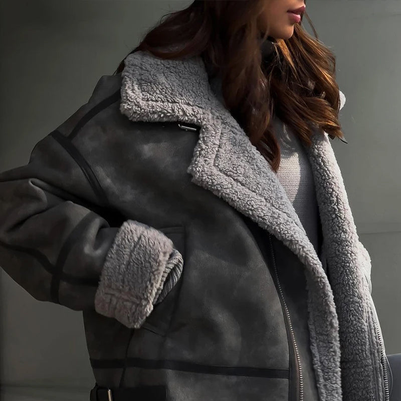 Isabelle Vintage Plush Warm Coat