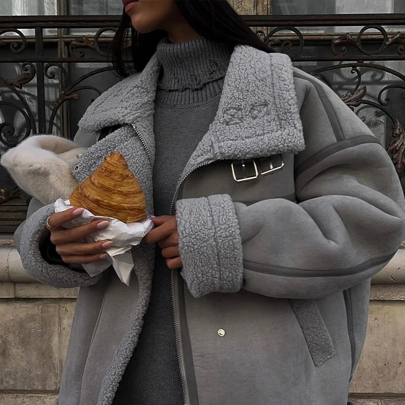 Isabelle Vintage Plush Warm Coat