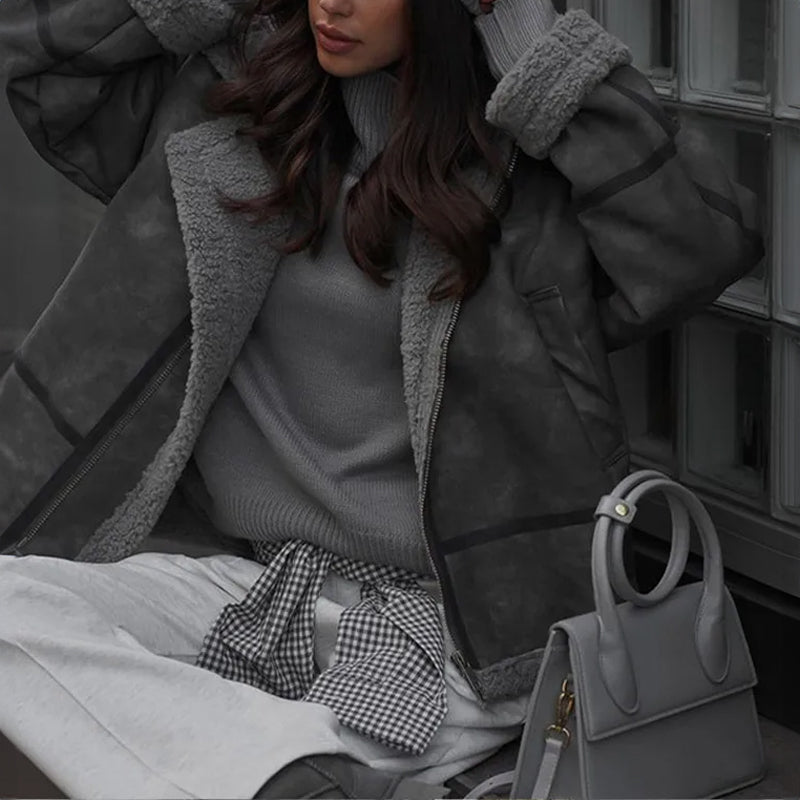 Isabelle Vintage Plush Warm Coat