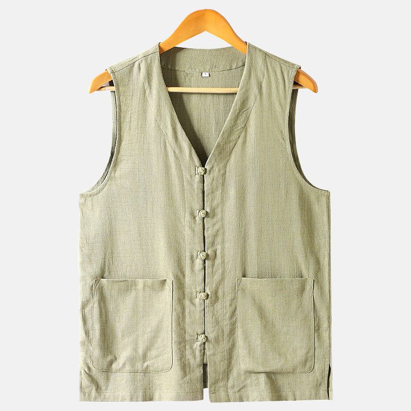 John Wellington Coastline Linen Vest