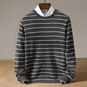 John Wellington Striped Wool Sweater