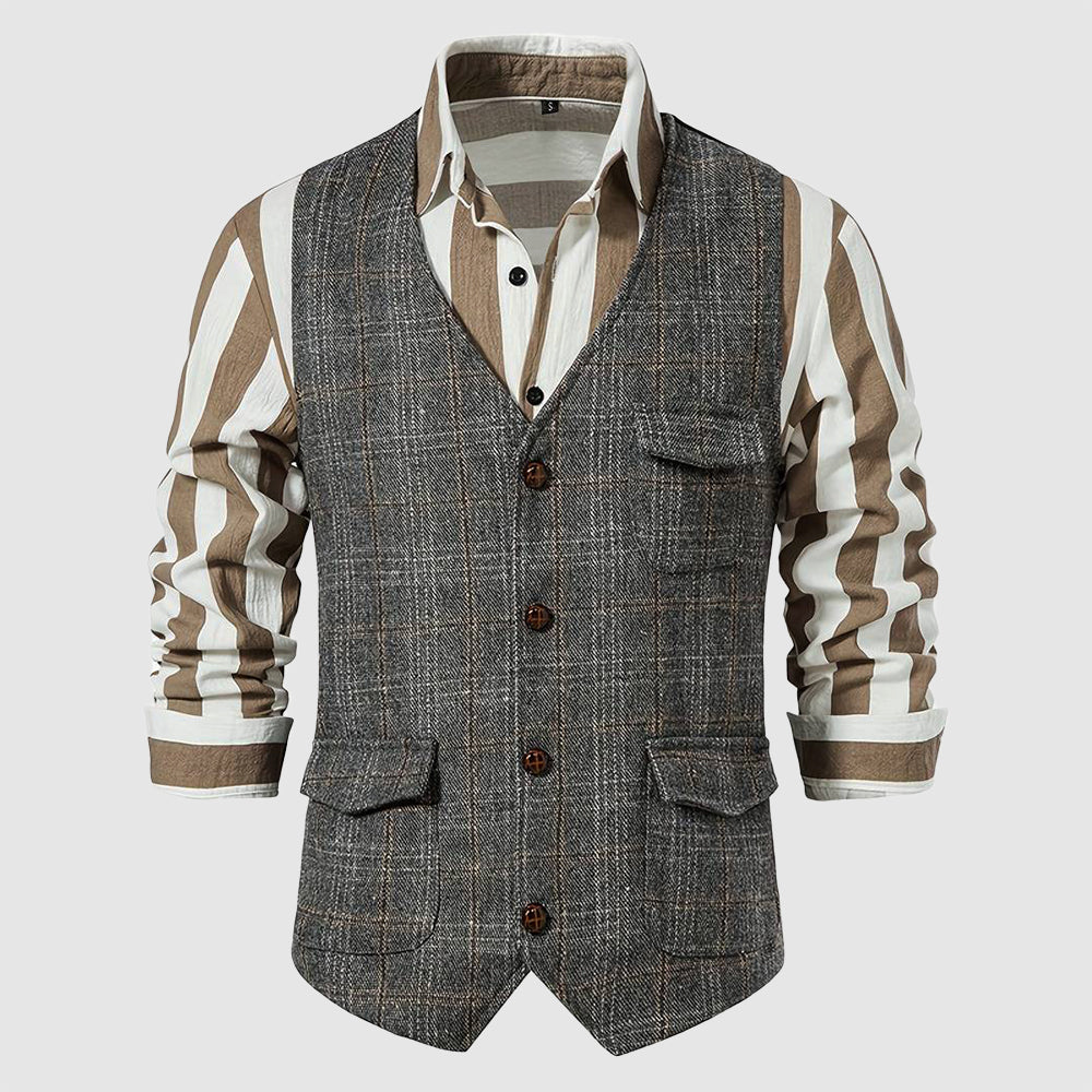 John Wellington Vintage Tweed Vest