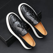 Lorenzo Mattia Leather Slip On Sneakers