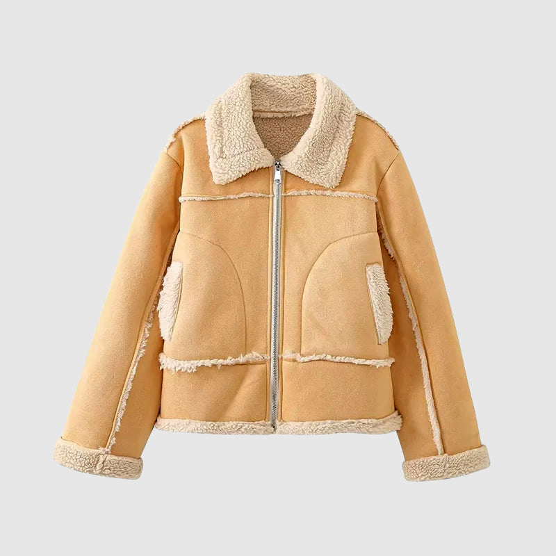 Monroe Suede Biker Jacket