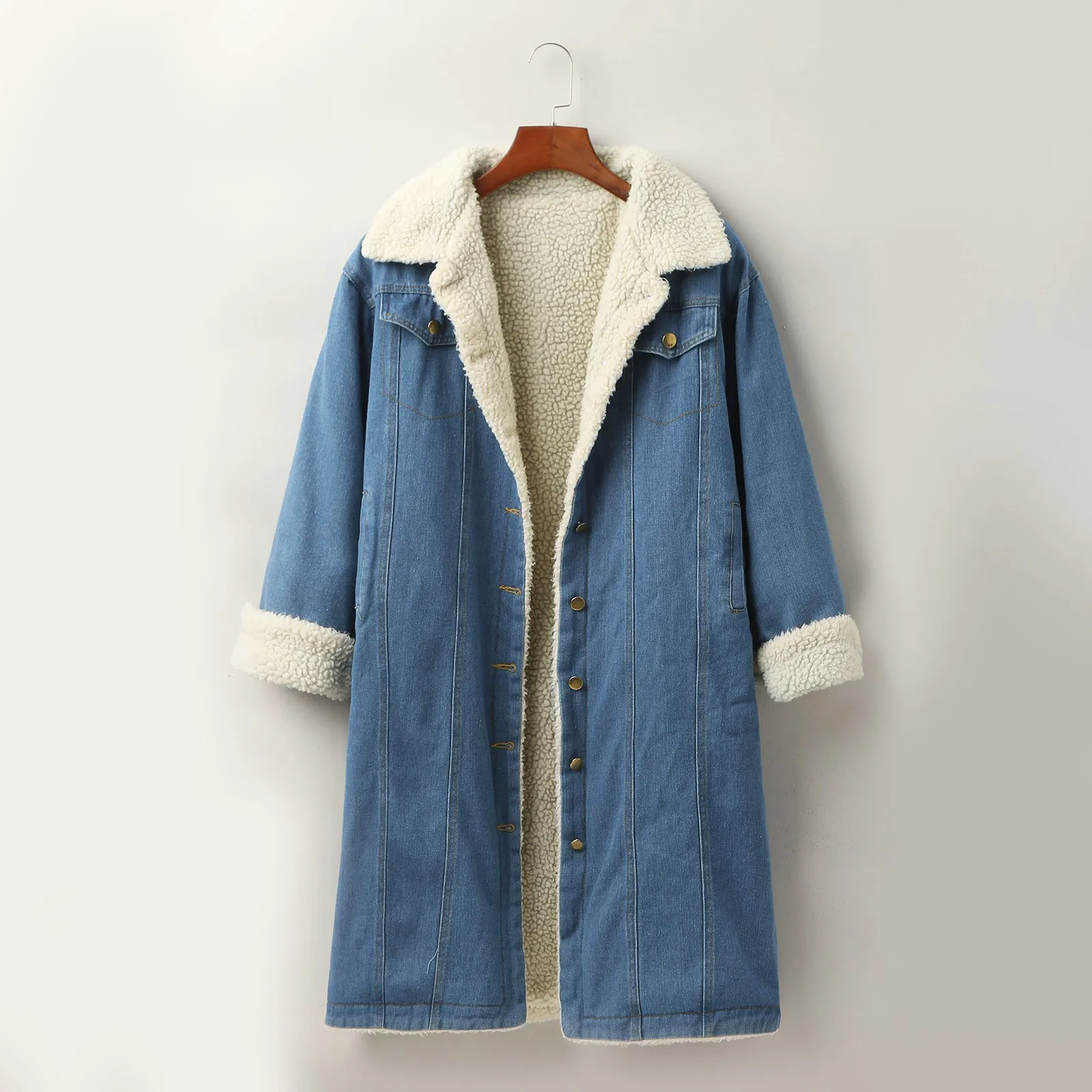 Olivia Klein Long Warm Denim Jacket – Beverlybased