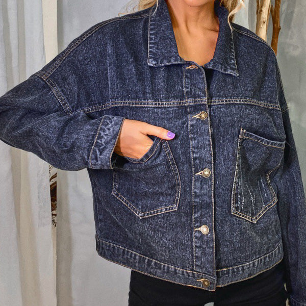Olivia Klein Washed Denim Jacket