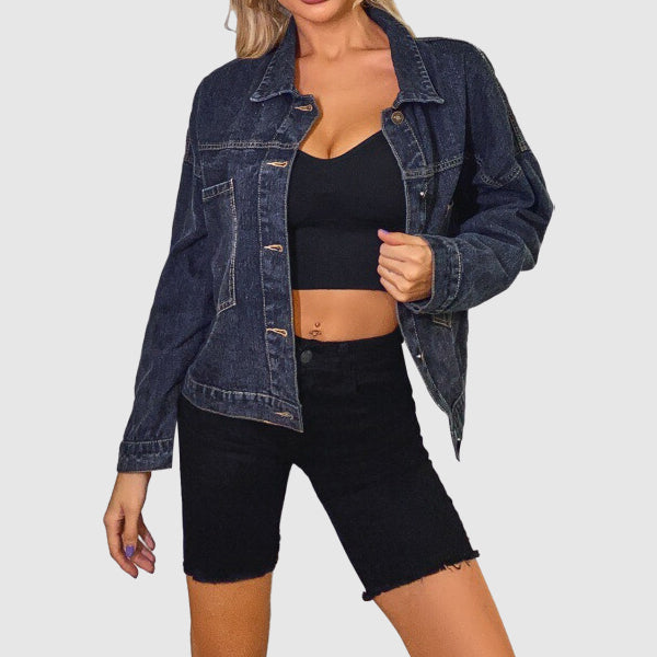 Olivia Klein Washed Denim Jacket