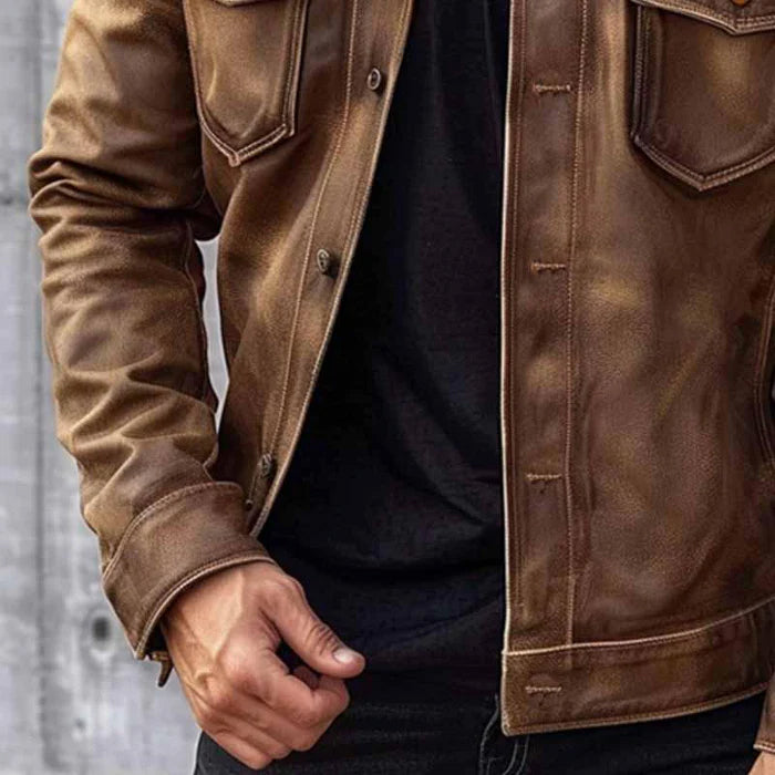 Dan Anthony Old-School Leather Jacket