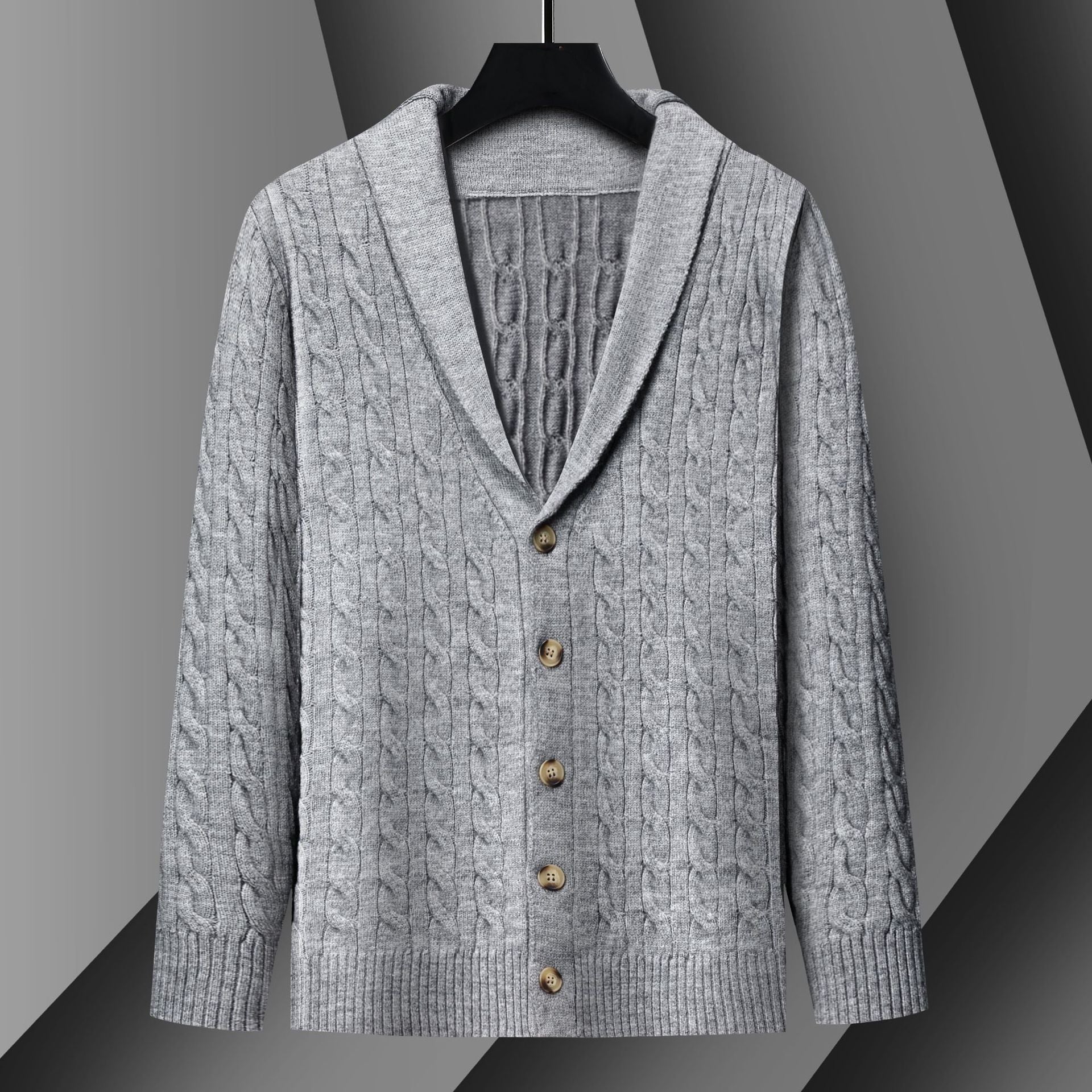 John Wellington Braid Knit Cardigan