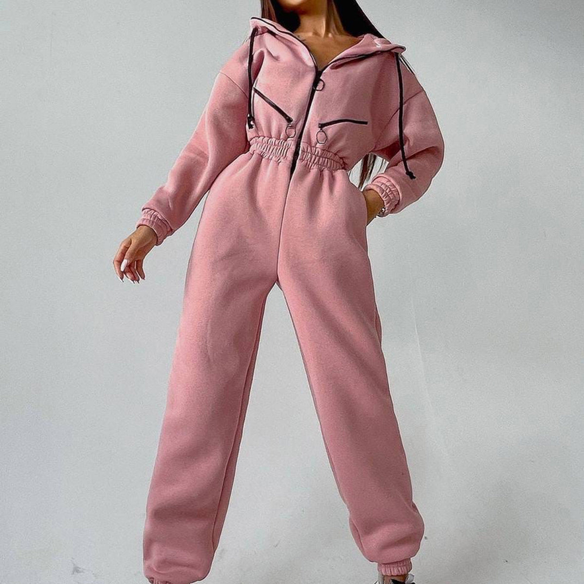 Olivia Klein Hoodie Hug Jumpsuit