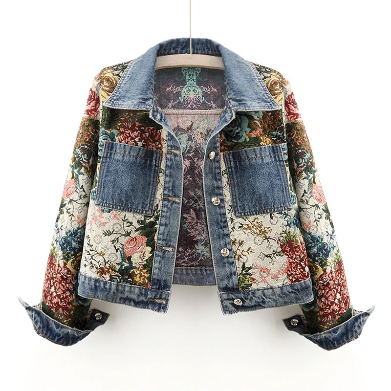 Olivia Klein Jacquard Embroidery Jacket