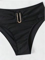 Glamour Noir U‑Bar High‑Waist Set