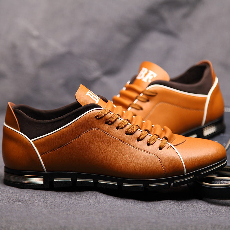 Bold Fusion Sleek Leather Sneakers