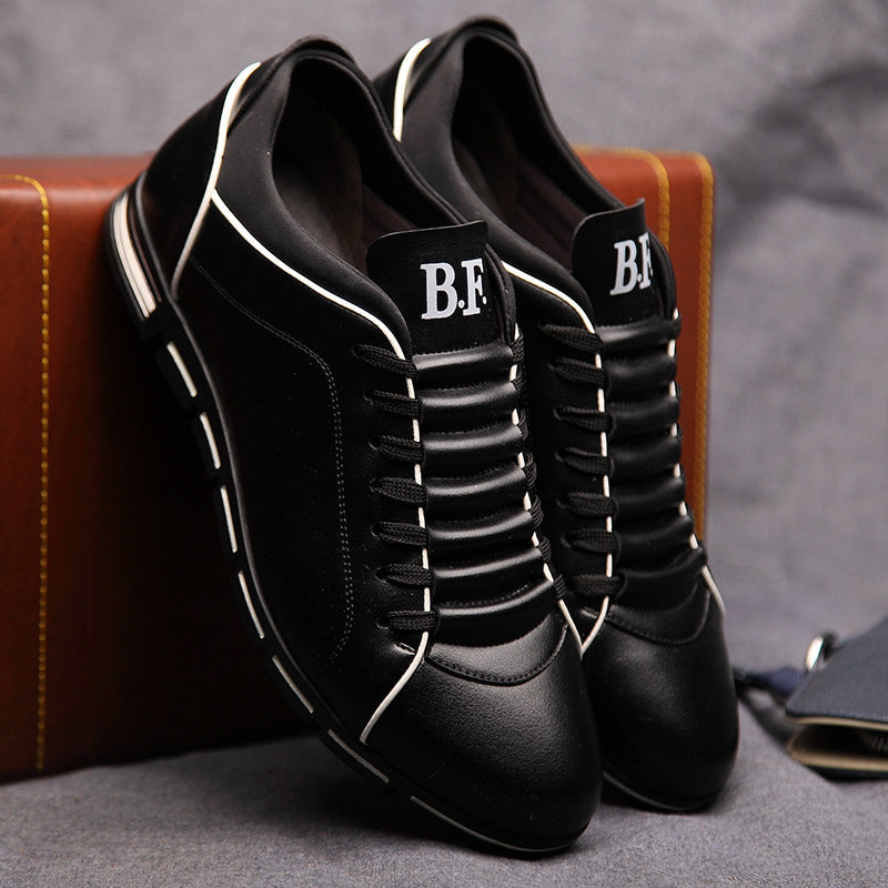 Bold Fusion Sleek Leather Sneakers