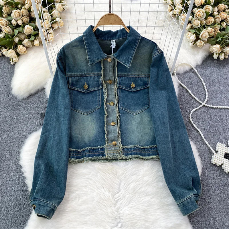 Claire Harmony Hem Denim Jacket