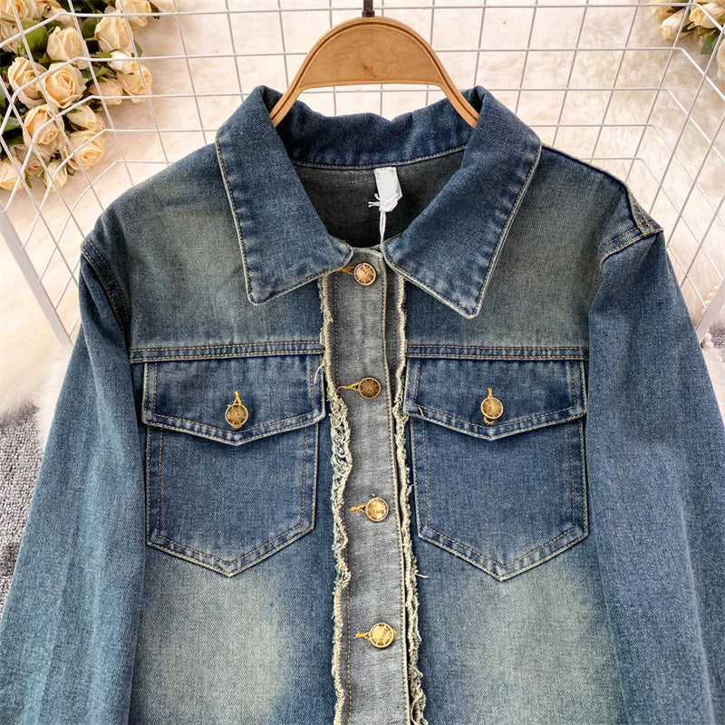 Claire Harmony Hem Denim Jacket