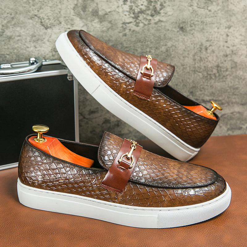 CrocShine Genuine Leather Sneakers