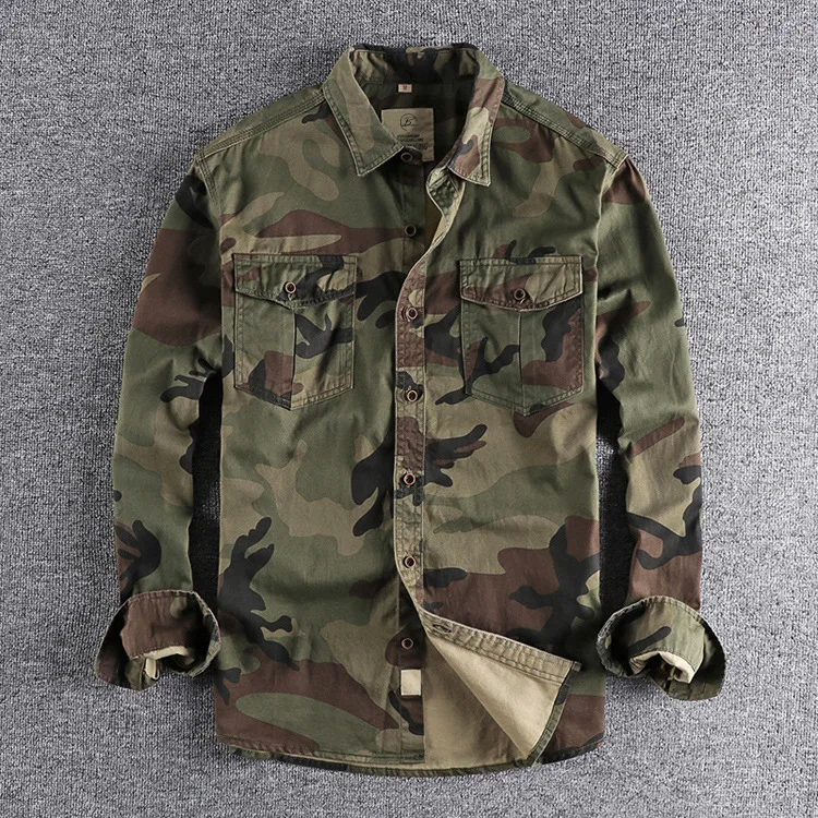 Dan Anthony Camouflage Cotton Shirt