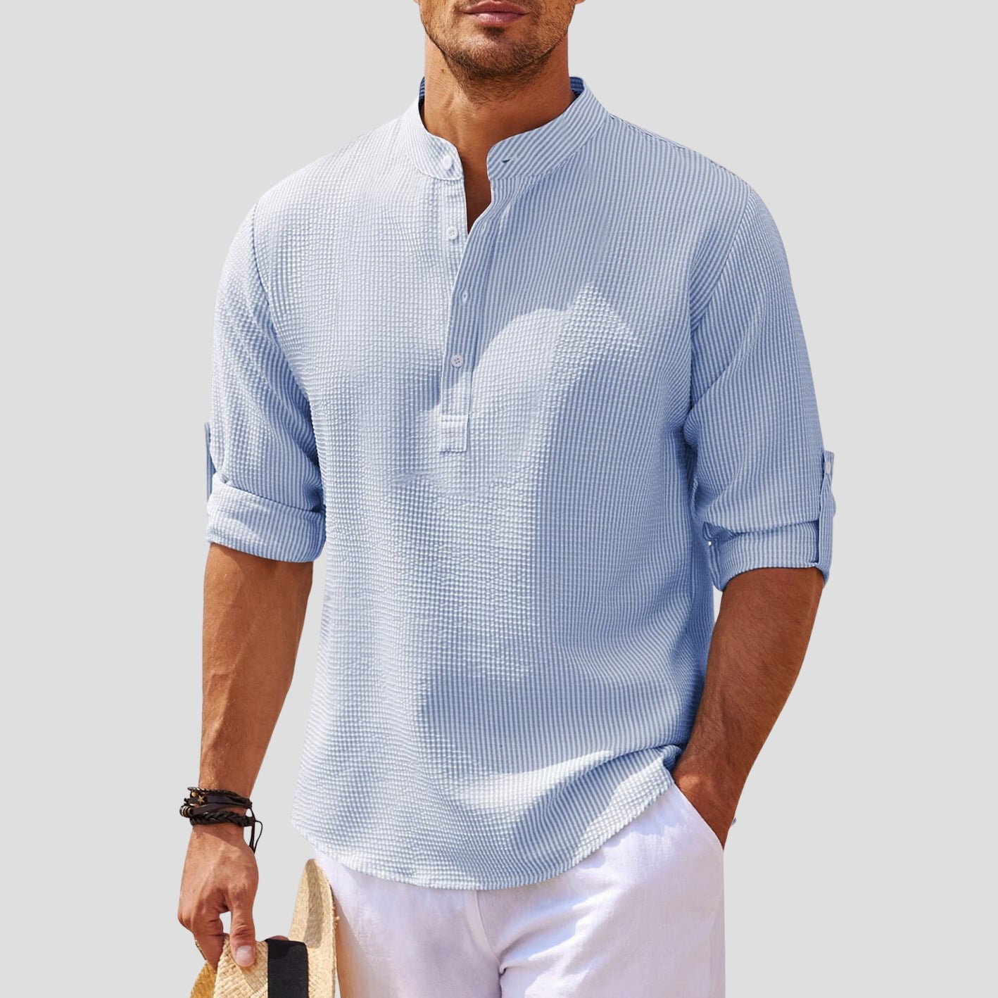 Dan Anthony Henley Linen Shirt – Beverlybased