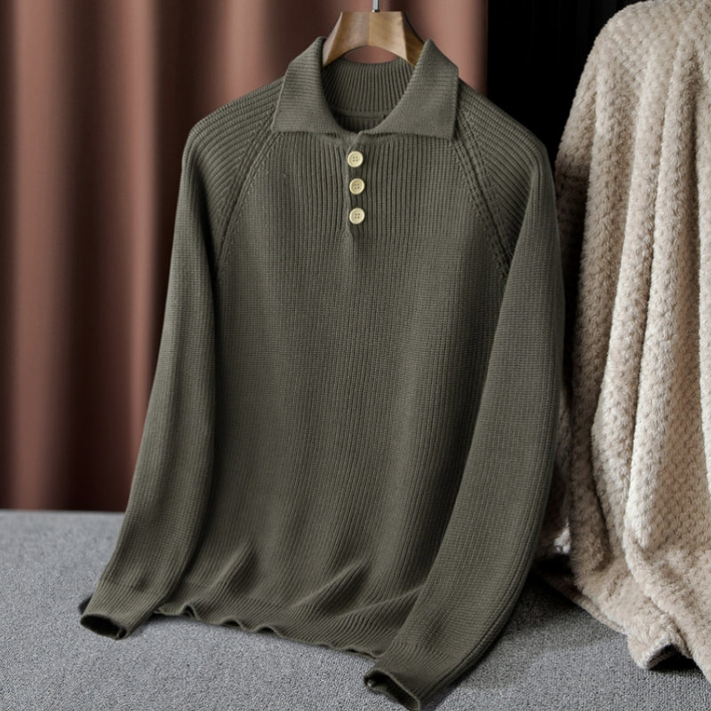 Dan Anthony Knitted Polo Sweater