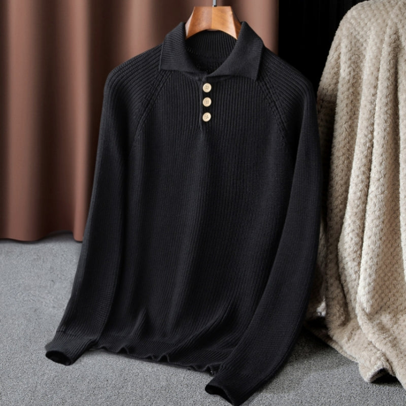 Dan Anthony Knitted Polo Sweater