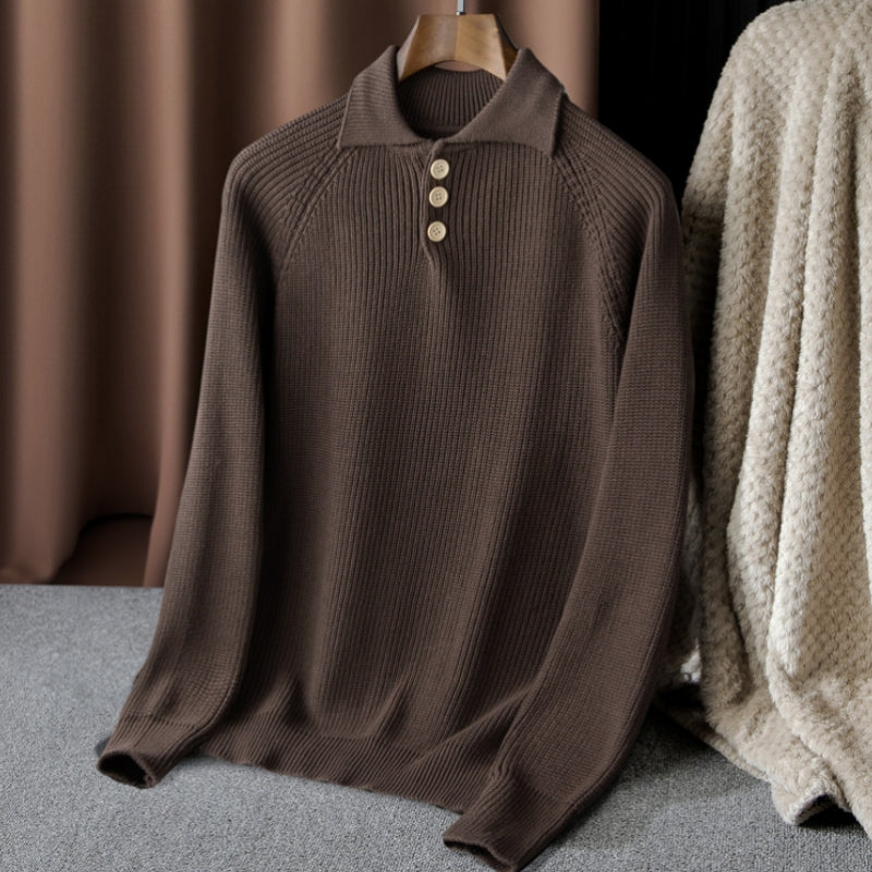 Dan Anthony Knitted Polo Sweater