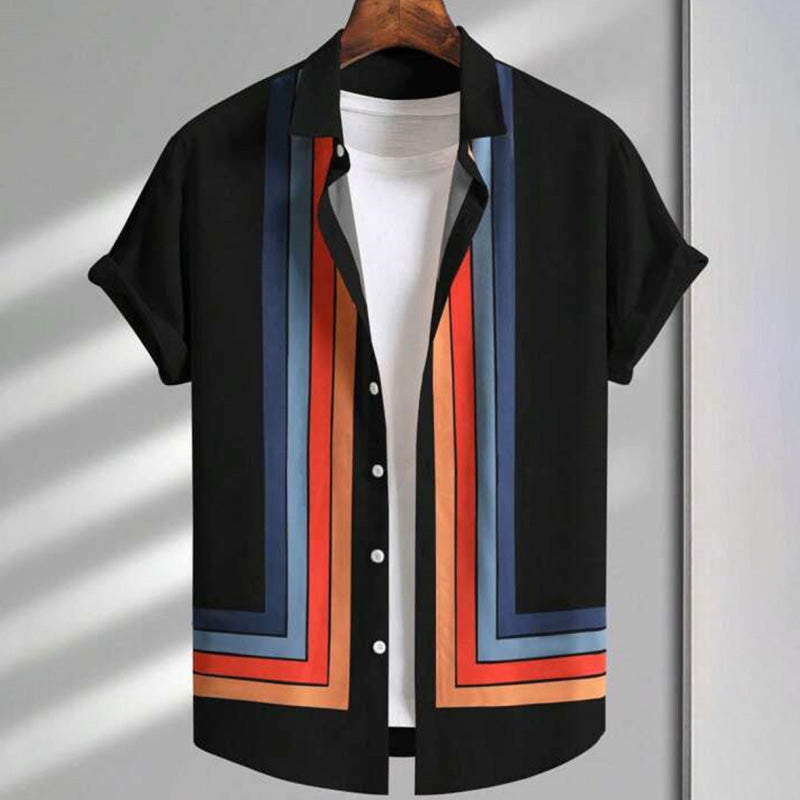 Dan Anthony Striped Bowling Shirt