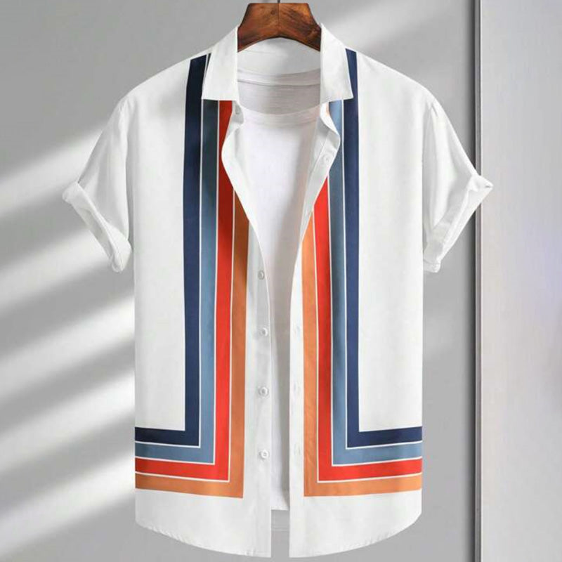 Dan Anthony Striped Bowling Shirt