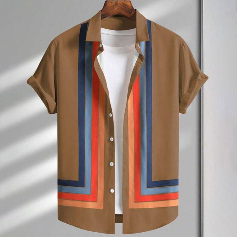 Dan Anthony Striped Bowling Shirt