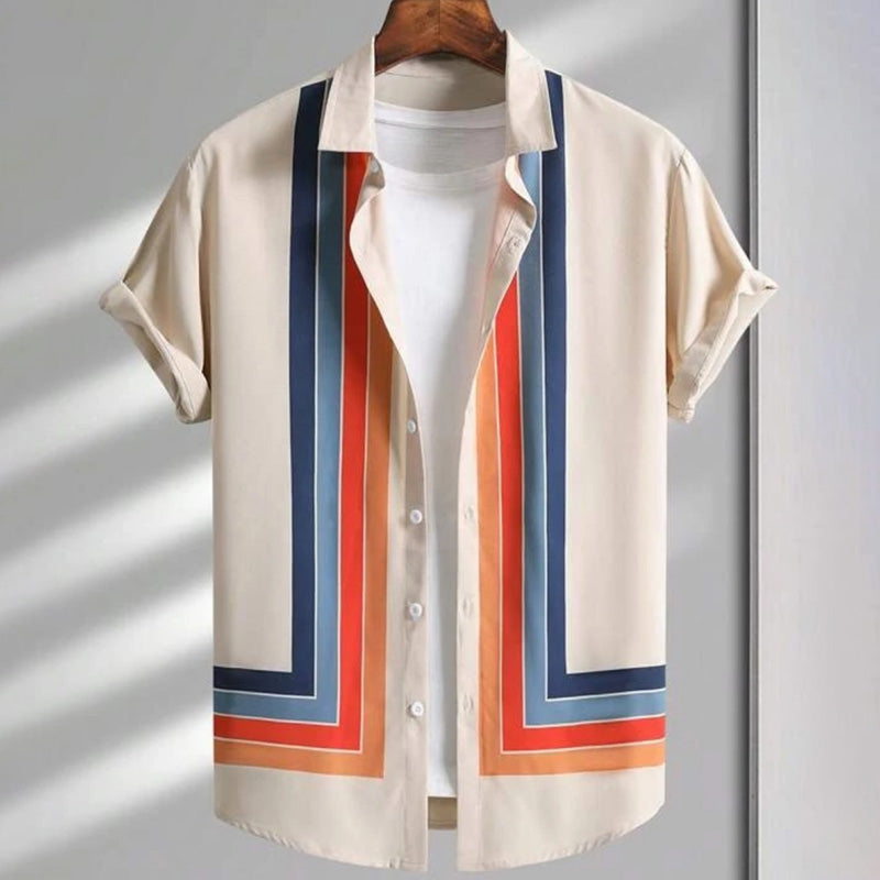 Dan Anthony Striped Bowling Shirt