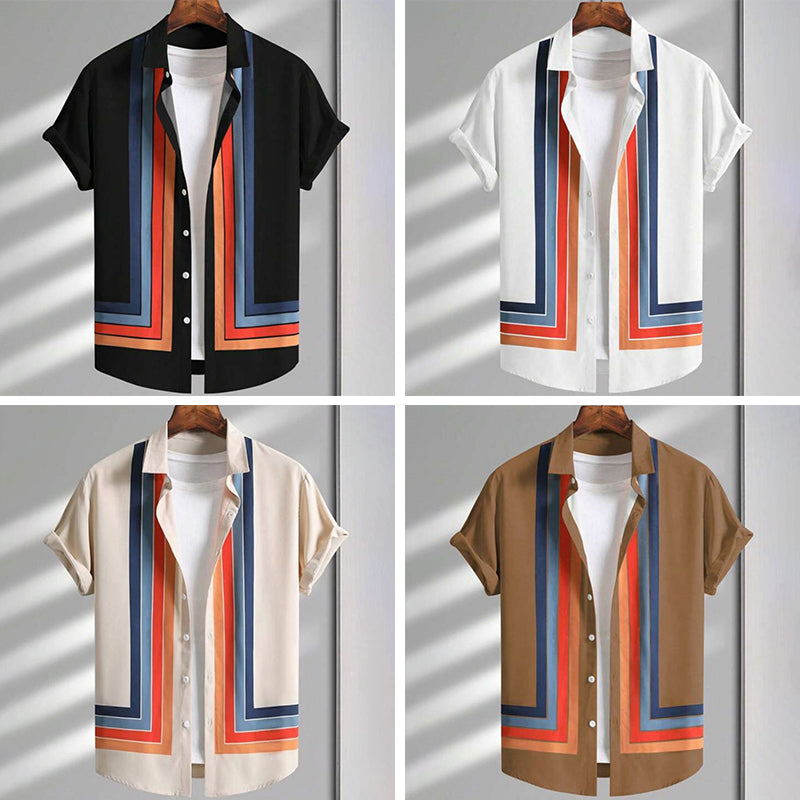 Dan Anthony Striped Bowling Shirt