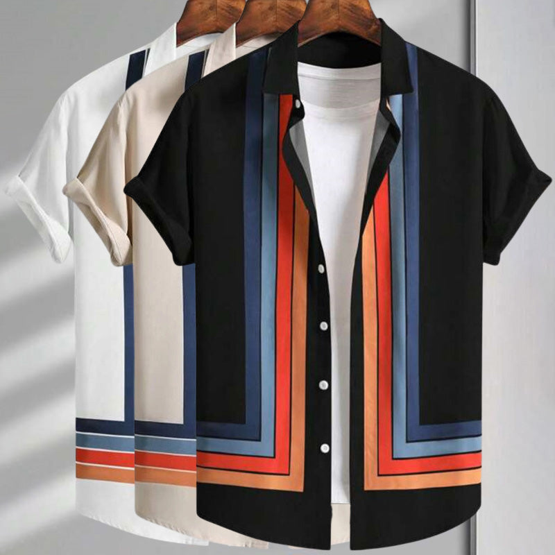 Dan Anthony Striped Bowling Shirt