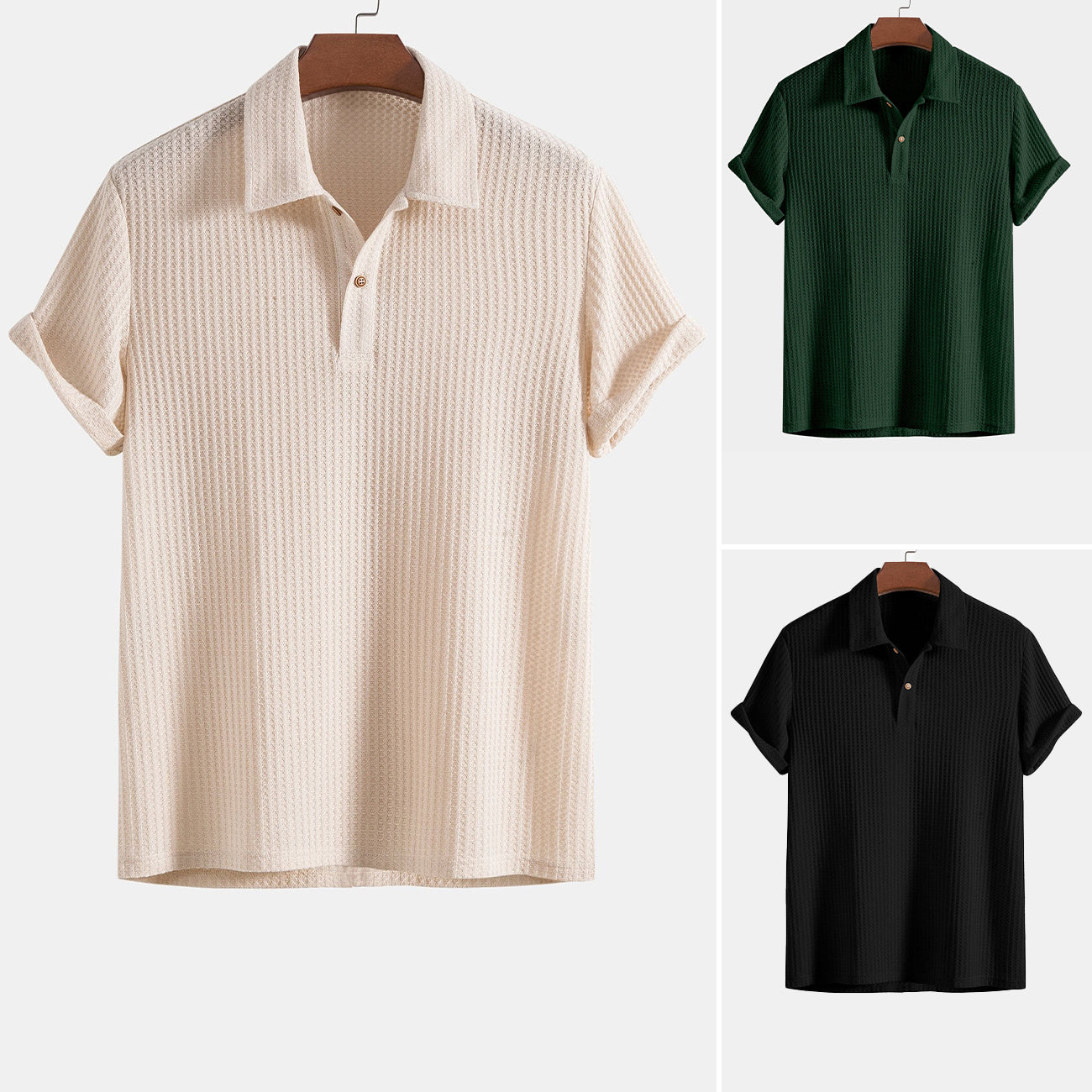 Dan Anthony Waffle Knit Polo
