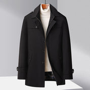 Elite Elegance Windbreaker Down Coat