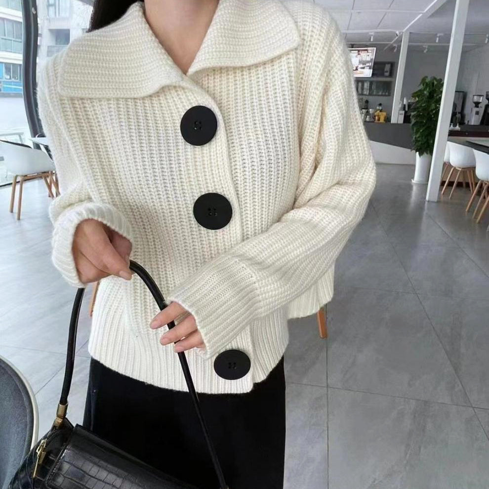 Ella Button Statement Cardigan